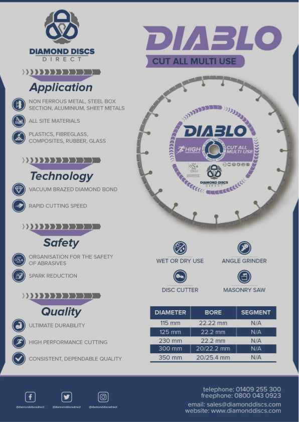 Diablo Cut All Multi Use Diamond Blade
