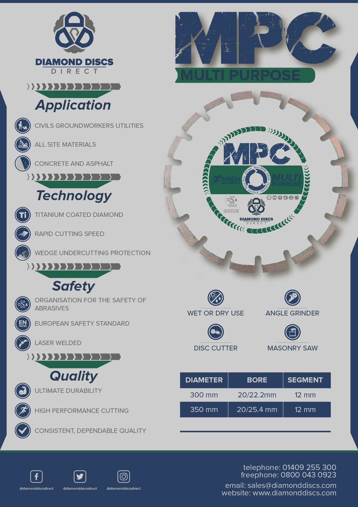 MPC Multi Purpose Diamond Blade